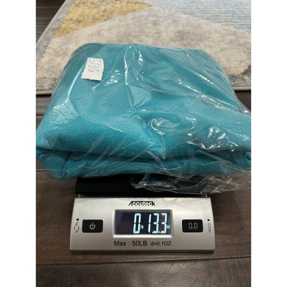 Vintage Sleeveless Turquoise Dress Rhinestone Collar Back Zipper Closure - Picture 7 of 7